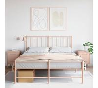 JHQHSM Comodini 2 pz, Comodino Camera da letto Comodino notte Bedside table Tavolino da letto Armadietto Adatto per Studio Camera da letto Soggiorno Rosa 36x39x50,5 cm in Acciaio