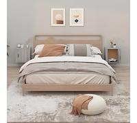 JHQHSM Comodini a Muro 2 pz, Comodino Camera da letto Bedside table Comodino Sospeso Armadietto Tavolino da letto Adatto per Soggiorno Studio Camera da letto Dormitorio Grigio Sonoma 50x30x47 cm