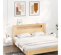 JHQHSM Comodini a Muro 2 pz, Comodino Sospeso Comodino Bedside table Mobile Camera da letto Tavolino da letto Adatto per Camera da letto Soggiorno Studio Dormitorio Bianchi 35x35x20 cm