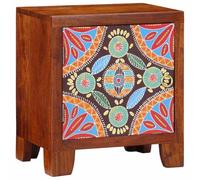 JHQHSM Comodino in legno massiccio di acacia, 40 x 30 x 45 cm, con spazio e gambe in legno, piastra robusta per stabilità e resistenza alle intemperie, ideale per interni ed esterni, semplice