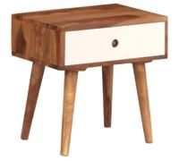 JHQHSM Comodino, Tavolino da letto Mobile Camera da letto Comodino Camera da letto Adatto per Soggiorno Dormitorio Studio in Legno Massello di Sheesham 45x30x45 cm