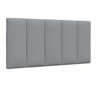 JHQHSM Cuscino per testiera Hanko grigio chiaro 100 cm tessuto - Morbido cuscino imbottito per un maggiore comfort ed elegante montaggio a parete come pratico schienale