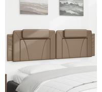 JHQHSM Cuscino Testiera in Similpelle Cappuccino 180 cm per Letti con Supporto Schienale Morbido, Design Pratico e Installazione Versatile, Rivestimento Resistente e Facile