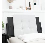 JHQHSM Cuscino Testiera in Similpelle Nero e Bianco 80 cm per Letto con Supporto Schienale Morbido e Installazione Versatile, Cuscino Testata Imbottito in Schiuma per Letti
