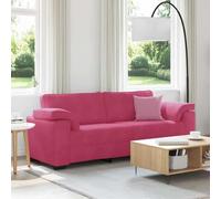 JHQHSM Divano 3 posti rosso vino 178 cm tessuto di velluto con seduta imbottita e robusto telaio in metallo per una stabilità duratura e un uso versatile dello spazio, ideale per rilassarsi