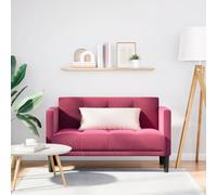 JHQHSM Divano a due posti rosso vinaccia 111 cm rivestimento in velluto con combinazione di piume in schiuma per un comfort ottimale e una stabilità duratura grazie al robusto telaio in compensato