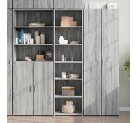JHQHSM Grigio Sonoma Rovere Highboard 50 x 41 x 185 cm in legno con superficie liscia - Mobile durevole per molto spazio, resistente all'umidità e stabile, semplice