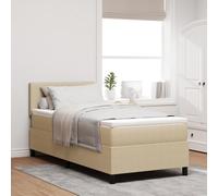 JHQHSM Letto a molle con materasso, verde chiaro, grigio, 100 x 200 cm, in velluto a coste moderno per camera da letto con materasso comfort medio per un sonno riposante