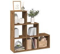 JHQHSM Libreria divisoria, scaffale per libri, adatto per studio, ufficio, corridoio, camera da letto, 3 ripiani, rovere artisano, 99 x 29 x 99 cm