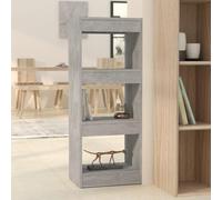 JHQHSM Libreria/divisorio, scaffale per libri, adatto per ufficio, corridoio, studio, camera da letto, grigio cemento, 40 x 30 x 103 cm, in legno