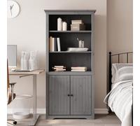 JHQHSM Libreria, scaffalatura per libri, adatta per camera da letto, ufficio, corridoio, studio, grigio, 82 x 40 x 173 cm