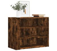 JHQHSM Mensola da parete in legno con tre ripiani, 75 x 35 x 60 cm