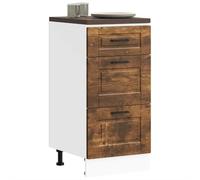 JHQHSM Mobile Base da Cucina Porto Rovere Fumo in Legno Multistrato con Ampio Spazio di Archiviazione e Piedini Regolabili, Materiale Stabile e Durevole Resistente all'Umidità,