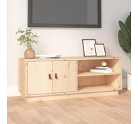 JHQHSM Mobile Porta TV in Legno Massello di Pino 105x34x40 cm con Ampio Spazio Portaoggetti e Piano Robusto per Soggiorno Design Pratico e Moderno Stabile e Funzionale per DVD