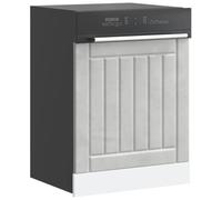 JHQHSM Pannello Lavastoviglie Lucca Grigio Cemento in Truciolato Legno Multistrato, Protezione Durevole per Elettrodomestici Cucina, Antiumidità e Antideformazione, Dimensioni 60 x