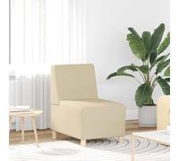 JHQHSM Poltrona per divano senza braccioli, color crema, 55 cm, tessuto in poliestere, resistente, traspirante, struttura robusta, telaio in compensato, gambe resistenti, versatile, per il soggiorno