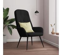 JHQHSM Poltrona relax in velluto nero - Poltrona robusta con struttura in metallo per stabilità e comfort, rivestimento in velluto per una sensazione di morbidezza, design elegante con linee