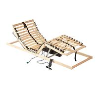 JHQHSM Rete a doghe regolabile elettricamente con 28 doghe e 7 zone, 70 x 200 cm, robusta struttura in legno di faggio, doghe in legno di betulla, 4 doghe regolabili per letto nella zona centrale,