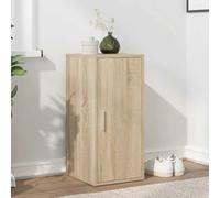 JHQHSM Scarpiera Sonoma Rovere 32 x 35 x 70 cm, in legno con 5 ripiani, organizer per scarpe, durevole con porta per la protezione dalla polvere, da terra