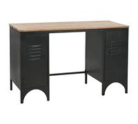 JHQHSM Scrivania con Armadietti, Desk Scrivanie Tavolo da Lavoro Scrivania Gaming Adatto per Ufficio Sala studio Dormitorio Soggiorno Legno di Abete e Acciaio 120x50x76 cm