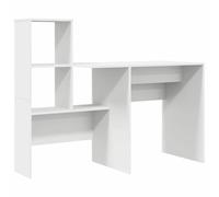 JHQHSM Scrivania moderna con libreria e vano portaoggetti in robusto legno