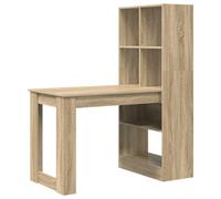 JHQHSM Scrivania moderna in legno con pratici ripiani per lavori creativi e organizzazione