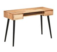 JHQHSM Scrivania, Tavolo da Lavoro Desk Scrivanie Scrivania per computer Adatto per Ufficio Sala studio Soggiorno Dormitorio in Legno Massello di Acacia 118x45x76 cm