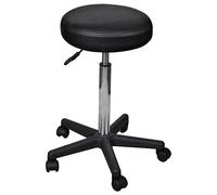JHQHSM Sgabello da ufficio, 2 pezzi, nero in ecopelle con dimensioni 35,5 x 84 cm e molla a gas regolabile in altezza, per un comfort ottimale in ufficio o in ufficio