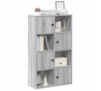 JHQHSM Sonoma - Libreria, scaffalatura per libri, adatta per corridoio, camera da letto, ufficio, studio, grigio, 60 x 24 x 101,5 cm