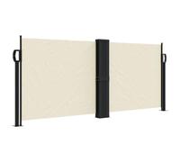 JHQHSM Tenda da Sole Laterale Retrattile, Copertura Privacy Balcone Tenda Paravento Laterale Tenda a Scorrimento per terrazza Tenda laterale Adatto per Terrazza Balconi Giardini Crema 180x1000 cm