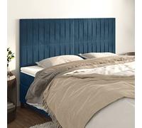 JHQHSM Testate classiche, 4 pezzi, blu scuro, 80 x 5 x 78/88 cm, in velluto regolabile in altezza con gambe in legno stabili per un eccellente supporto nella camera da letto