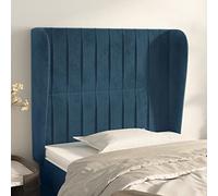 JHQHSM Testiera ad Orecchio in Velluto Blu Scuro 83x23x118/128 cm con Gambe in Legno e Altezza Regolabile per Supporto Schiena e Design Elegante **Analisi della richiesta