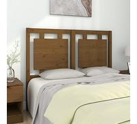 JHQHSM Testiera in legno massello marrone miele, 125,5 x 4 x 100 cm, design rustico per camera da letto, in materiale naturale, supporto per la schiena