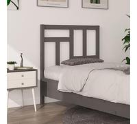 JHQHSM Testiera per Letto in Legno Massello di Pino Grigia 95.5x4x100 cm con Design a Doghe, Supporto Posteriore Confortevole, Testata Moderna per Camera da Letto, Elemento