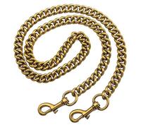 JHSDHYD Catena per Borsa Borsa a Tracolla a Catena Chiave a da Donna di Ricambio for Catena Accessori for Parti Borsa Color Oro per Fai da Te(11mmKey Antique Gold,120CM)