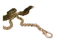 JHSDHYD Catena per Borsa Oro/Argento/Nero/Rame 40-120 cm di Ricambio in Metallo Borsa A Tracolla A Catena A for Cluth Borsa Maniglia della per Fai da Te(Gold,100cm)