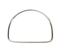 JHSDHYD Chiusura della Pochette 2 Pezzi di Metallo Grande Cerchio Mano nella Anello Ferro Custodia Borsa Accessori Hardware Ricambio Manici for da Donna per Fai da Te(Silver)