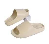 JHSDHYD Ciabatte Gomma Ciabatte For Uomo, Sandali Con Fondo Spesso, Di Tendenza, Sandali Con Osso Di Design For Le Donne(Beige,37(23.5cm))