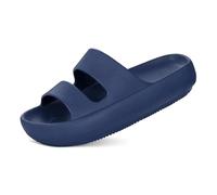 JHSDHYD Ciabatte Gomma Sandali ortopedici da donna, sandali da recupero morbidi, pantofole estive leggere con supporto for l'arco plantare(Deep blue,38)