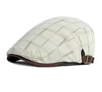 JHSDHYD Coppola Uomo Cappello Primaverile ed Estivo da Uomo e da Donna, Berretto Regolabile a Quadri, Artista, Pittore, Berretto Piatto(Color 3)