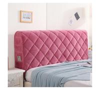 JHSDHYD Copri Testata Letto Matrimoniale Copriletti for testiera del letto, copriletto a quadri, copriletto, imbottitura for testiera, lenzuolo con angoli elastico(07.Red,W200 x H65cm)