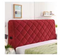 JHSDHYD Copri Testata Letto Matrimoniale Copriletti for testiera del letto, copriletto a quadri, copriletto, imbottitura for testiera, lenzuolo con angoli elastico(10.Red,W220 x H65cm)