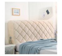 JHSDHYD Copri Testata Letto Matrimoniale Copriletti for testiera del letto, copriletto a quadri, copriletto, imbottitura for testiera, lenzuolo con angoli elastico(01.White,W170 x H65cm)