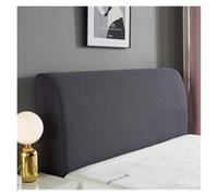 JHSDHYD Copri Testata Letto Matrimoniale Copritesta letto elastici spessi, protezione posteriore in pile polare, antipolvere, lunga copertura posteriore(Dark grey,AA 180-200cm)