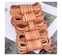 JHSDHYD Cordino Cuoio 4mm di Spessore 4/5/6/8/10mm Vera Pelle Perizoma Piatto Cavo Cuoio Stringa Corda for Fai da Te Collana Braccialetto Gioielli Che Fanno per Fai da Te(Brown,5X4mm)
