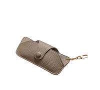 JHSDHYD Custodia occhiali da sole Borsa For Occhiali Portatile Retrò In Pelle PU Fatta A Mano Con Cordino For Appendere Gli Da Sole Semplice Scatola Di Immagazzinaggio per Elegante Portatile(Khaki)