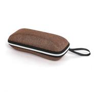 JHSDHYD Custodia occhiali da sole Custodia For Occhiali Con Cordino E Cerniera Rigida For Da Sole For Lettura Miopi For Uomo Donna per Elegante Portatile(Coffee)