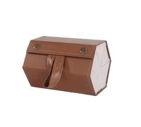 JHSDHYD Custodia occhiali da sole Custodia For Occhiali Marrone Multistrato Scatola Portaoggetti Da Appendere Alla Casa Pieghevole Confezione Una per Elegante Portatile