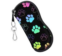 JHSDHYD Custodia occhiali da sole Custodia Morbida For Occhiali Con Cerniera Portatile E Moschettone For Da Sole Protettiva For 2 Stili per Elegante Portatile(Colour 1)