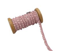 JHSDHYD Elastico per Cucito 1 Cm di Larghezza 8 Colori Chiffon Elasticizzato Pizzo Copricapo Fai da per Fai da Te(Dark Pink)